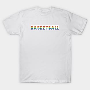 Basketball Gay Pride Rainbow LGTBQIA+ T-Shirt